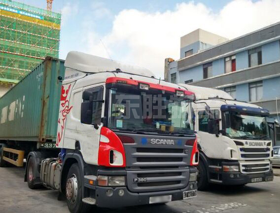 佛山发货到香港，整车往返香港物流专线，深圳东胜物流中港拖车行