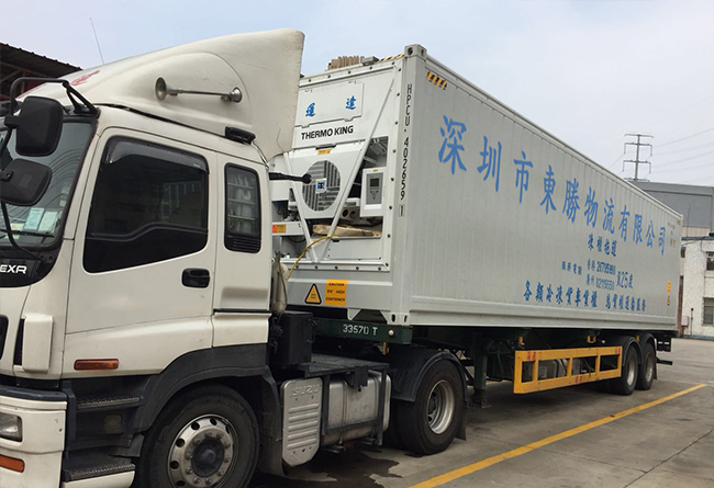 中港冷藏车，中港冷冻柜运输公司--东胜物流