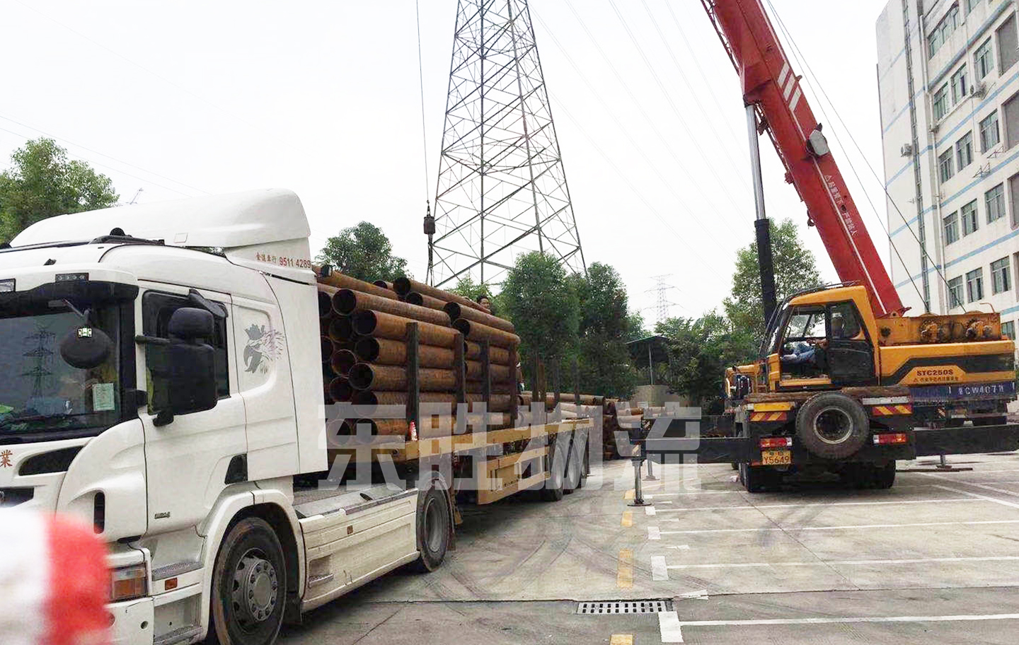 建材物料直发香港,装修材料运输到香港工地,建筑材料运到香港工地往返运输案例图