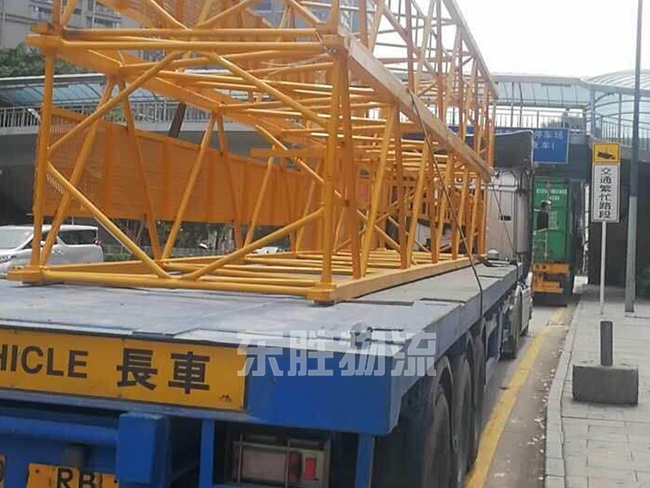 大型钢材出口专线，建筑材料运输至香港，超重钢材香港物流往返运输案例：